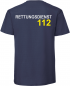 Preview: Rettungsdienst T-Shirt Navy mit Reflexion 112